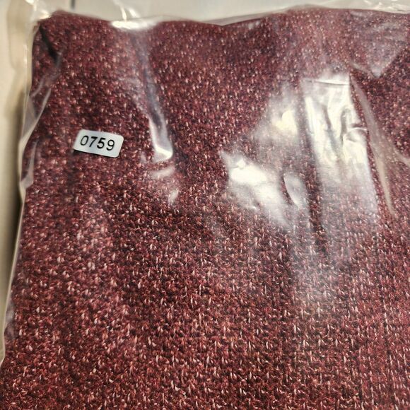 Pink Clover Sweater Womens XL Maroon Stitch Fix Cardigan Open Front Cuff Sleeves - Picture 9 of 9